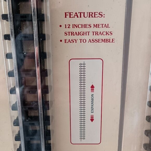 2 Lemax Train Tracks Straight NEW 84211 Expansion Replacement Village Collection - Picture 8 of 15
